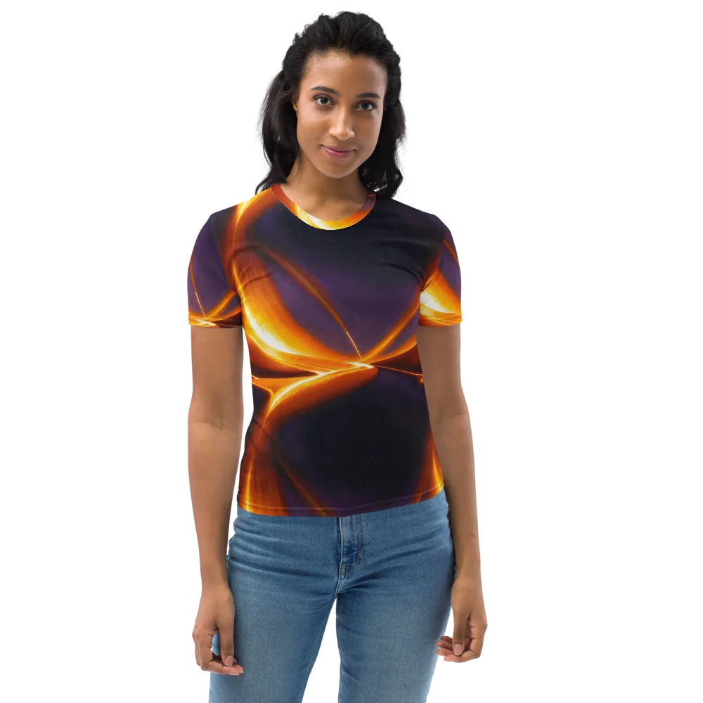 Molten Eclipse on Women's Crew Neck T-Shirt — Front