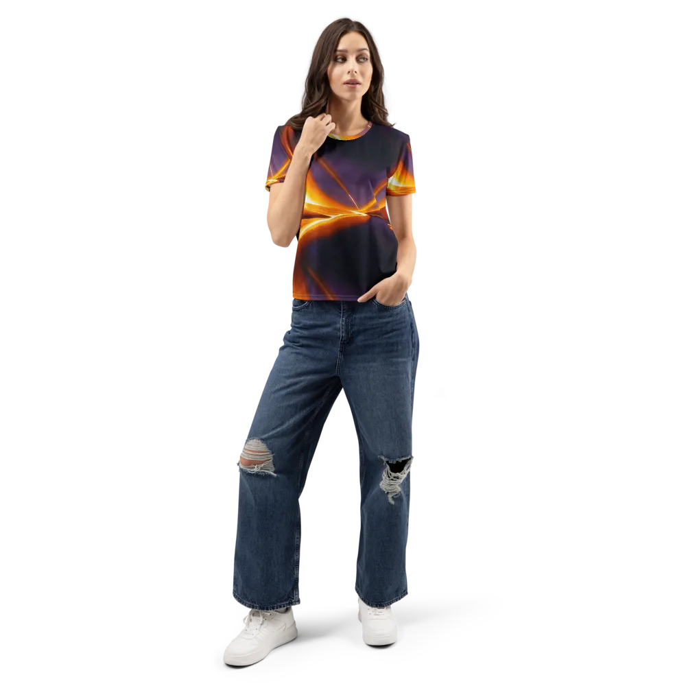 Molten Eclipse on Women's Crew Neck T-Shirt — Front