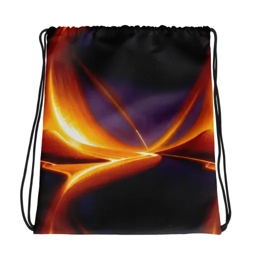 Molten Eclipse on a Drawstring Bag