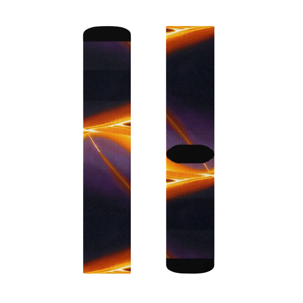 Molten Eclipse on Socks — Right Sock