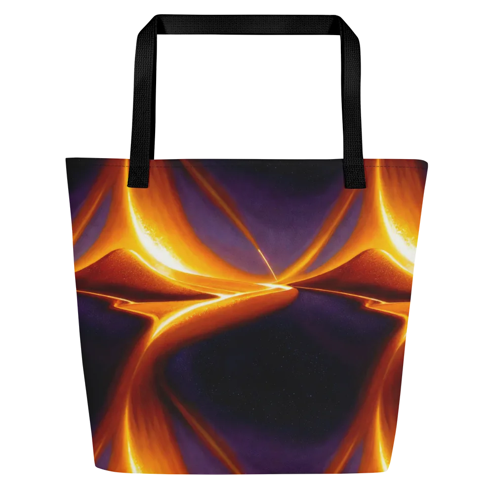 Molten Eclipse on Large Tote Bag W/ Pocket — Front