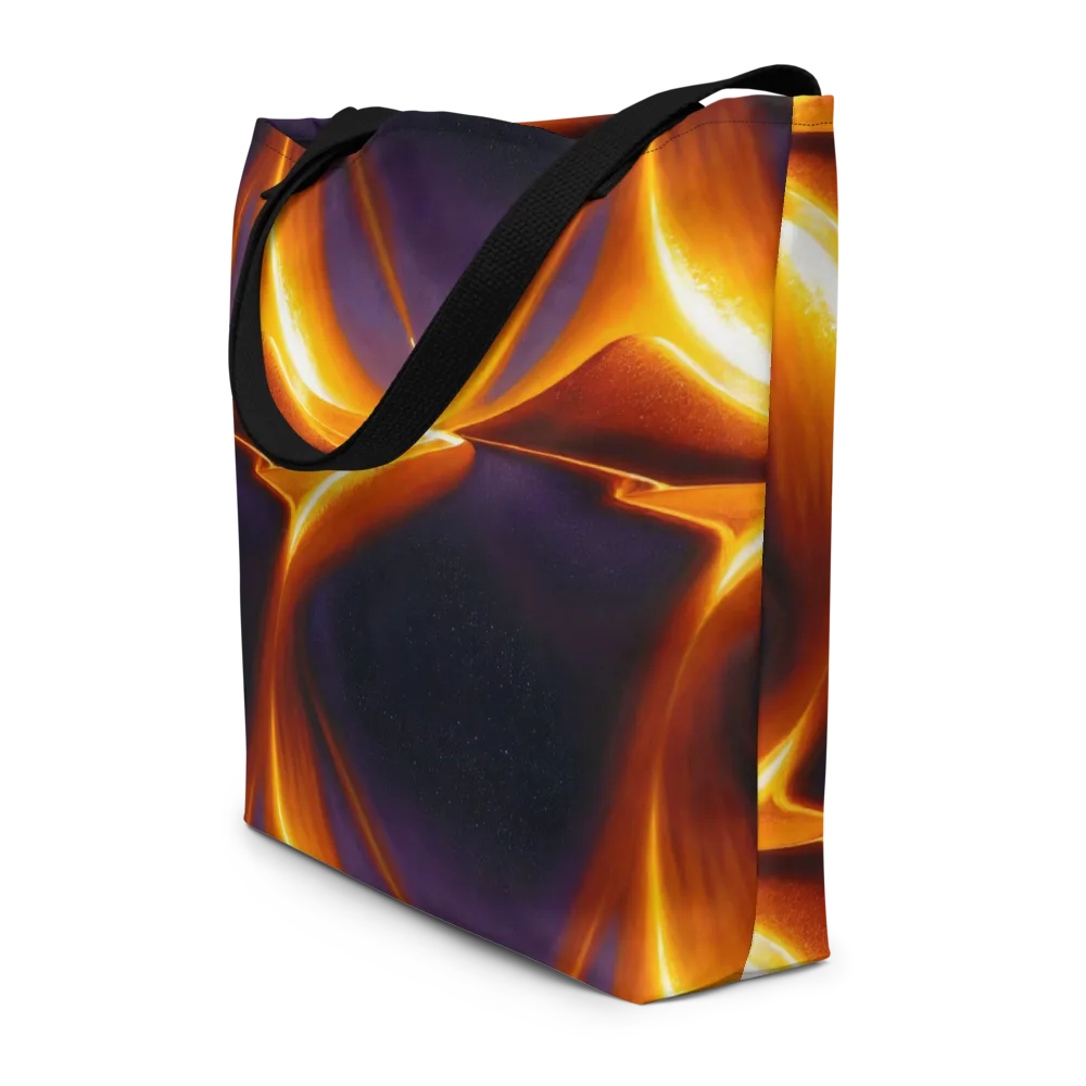 Molten Eclipse on Large Tote Bag W/ Pocket — Front