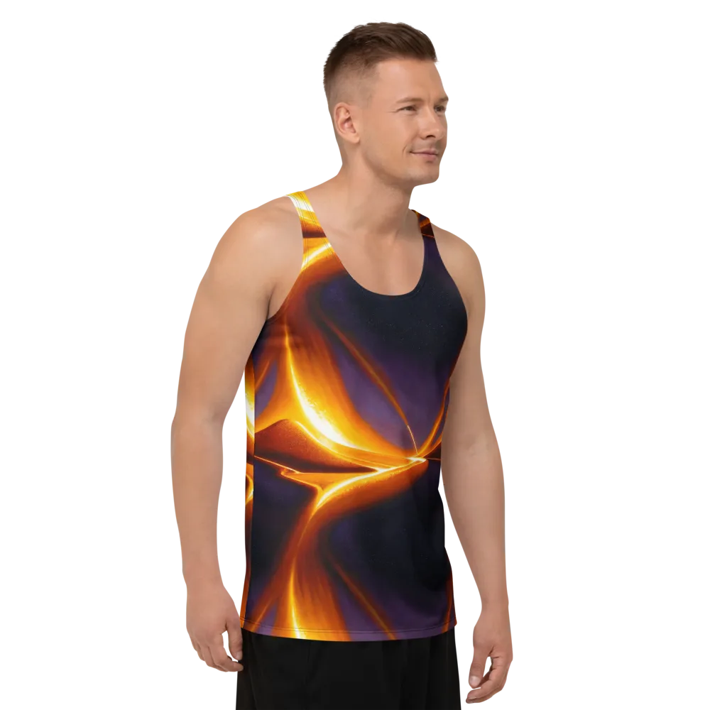 Molten Eclipse on Men's Tank Top — Right Front