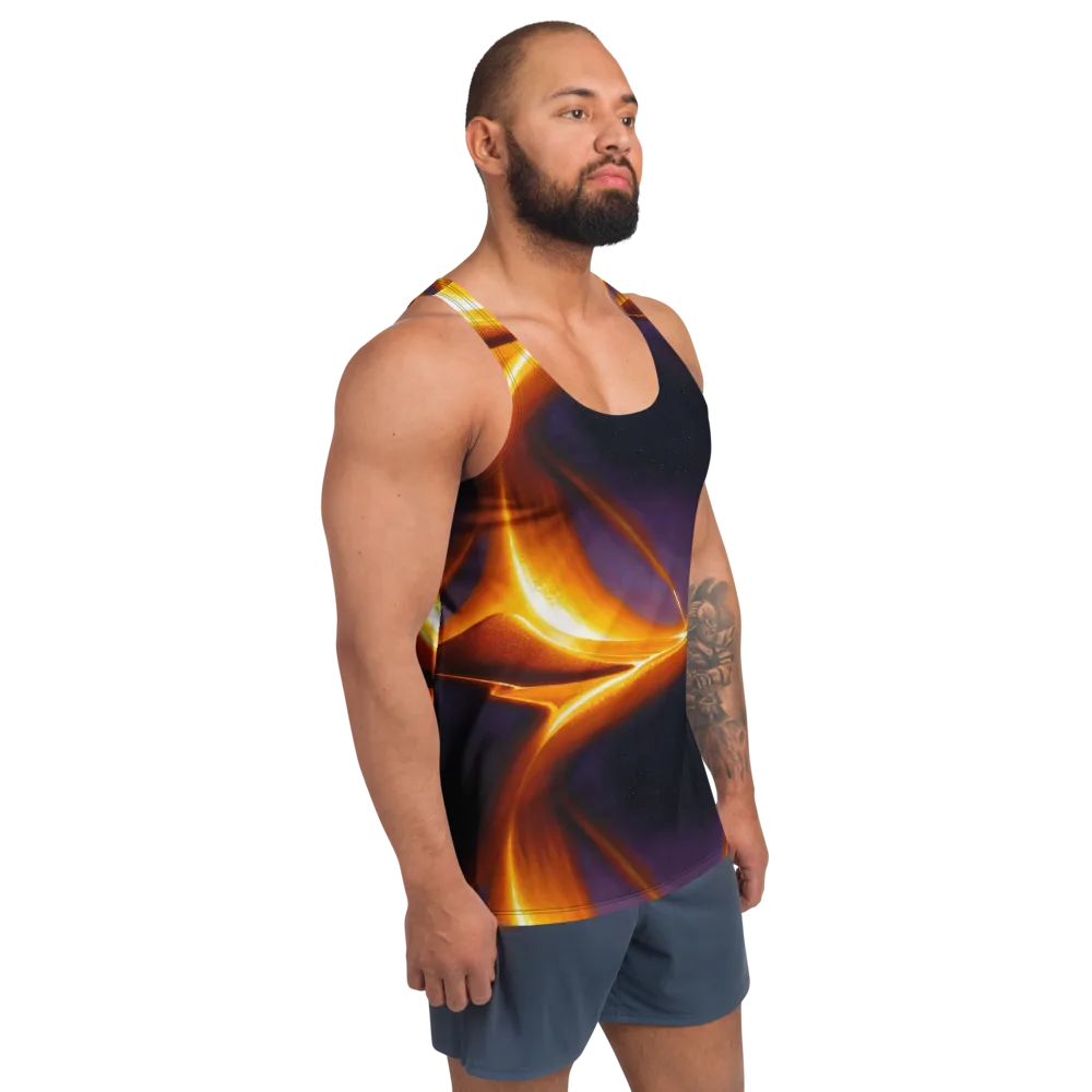Molten Eclipse on Men's Tank Top — Right Front