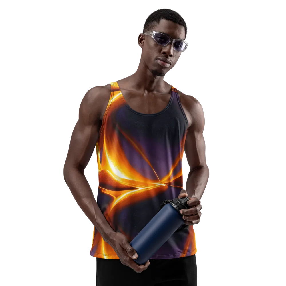 Molten Eclipse on Men's Tank Top — Front