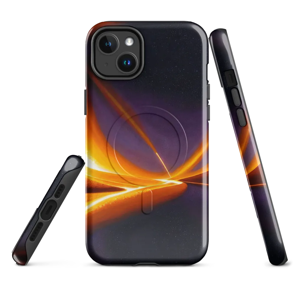 Molten Eclipse on MagSafe Tough Case for iPhone® — Front