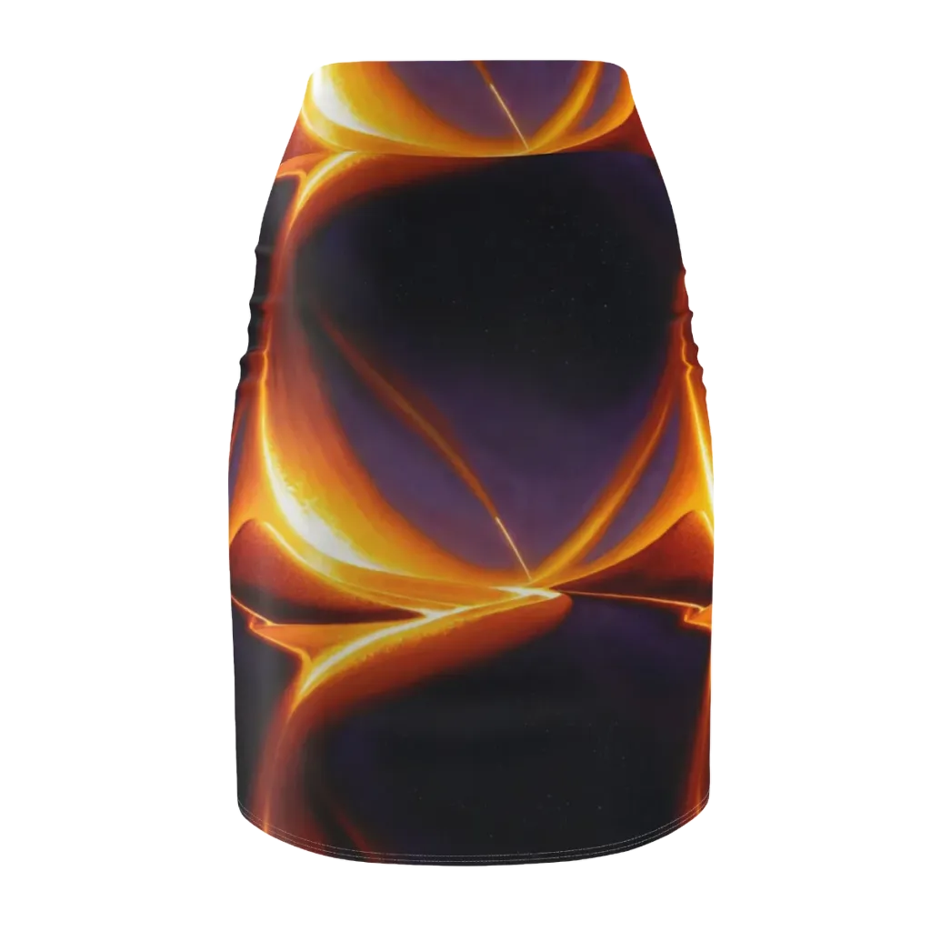 Molten Eclipse on Pencil Skirt — Back