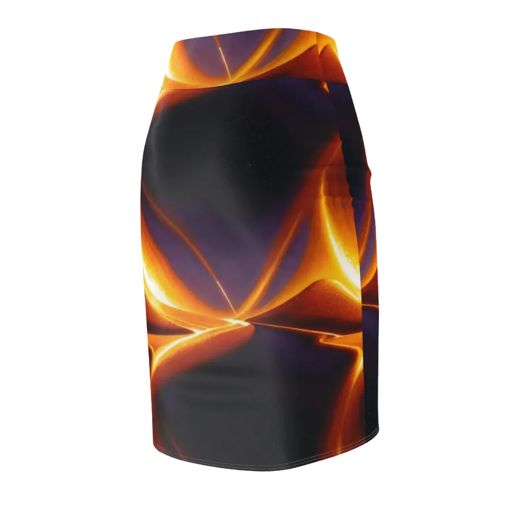 Molten Eclipse on Pencil Skirt — Back Side