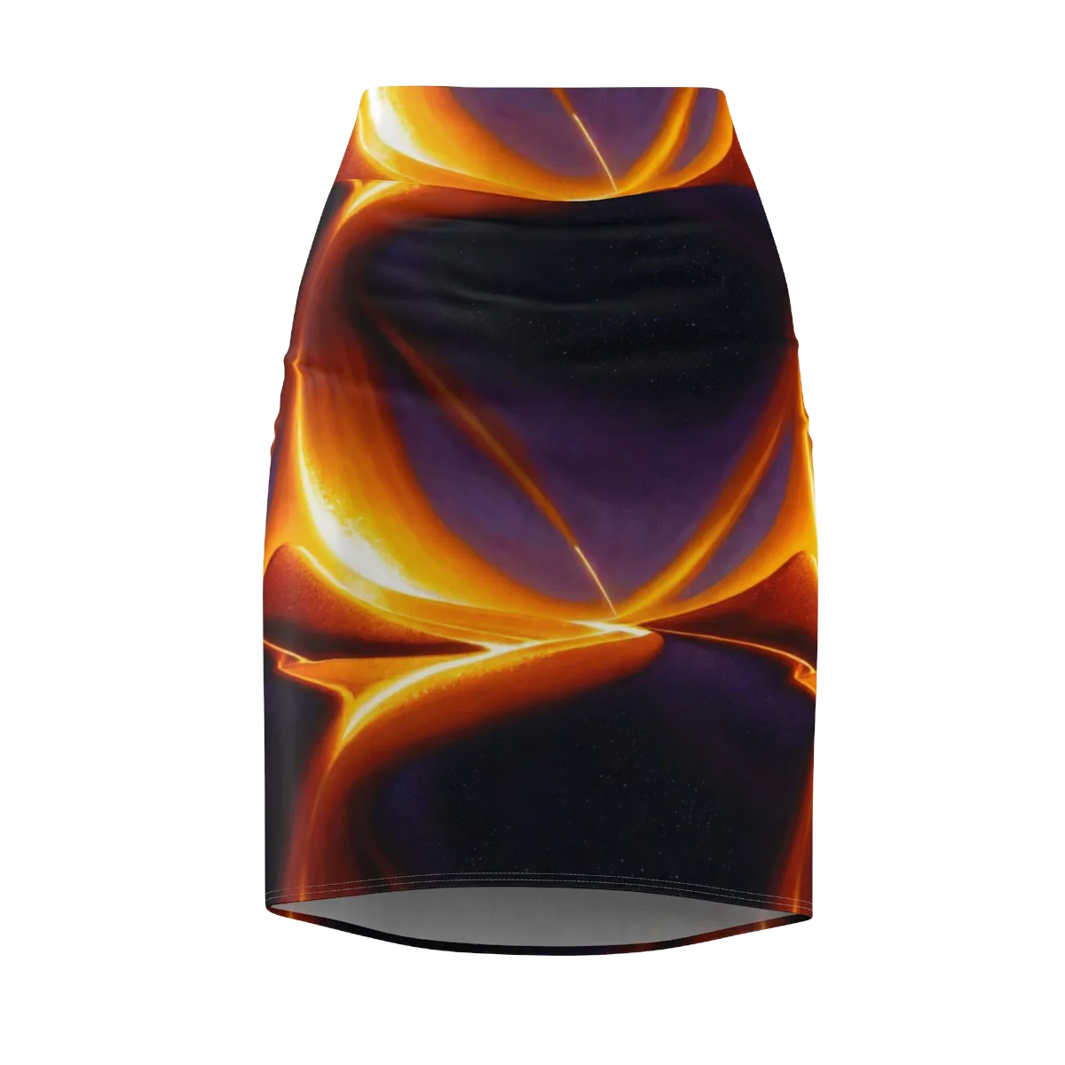 Molten Eclipse on Pencil Skirt — Front