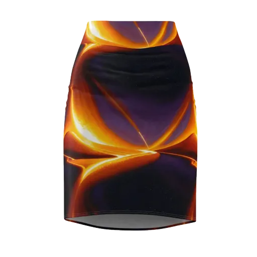 Molten Eclipse on a Pencil Skirt