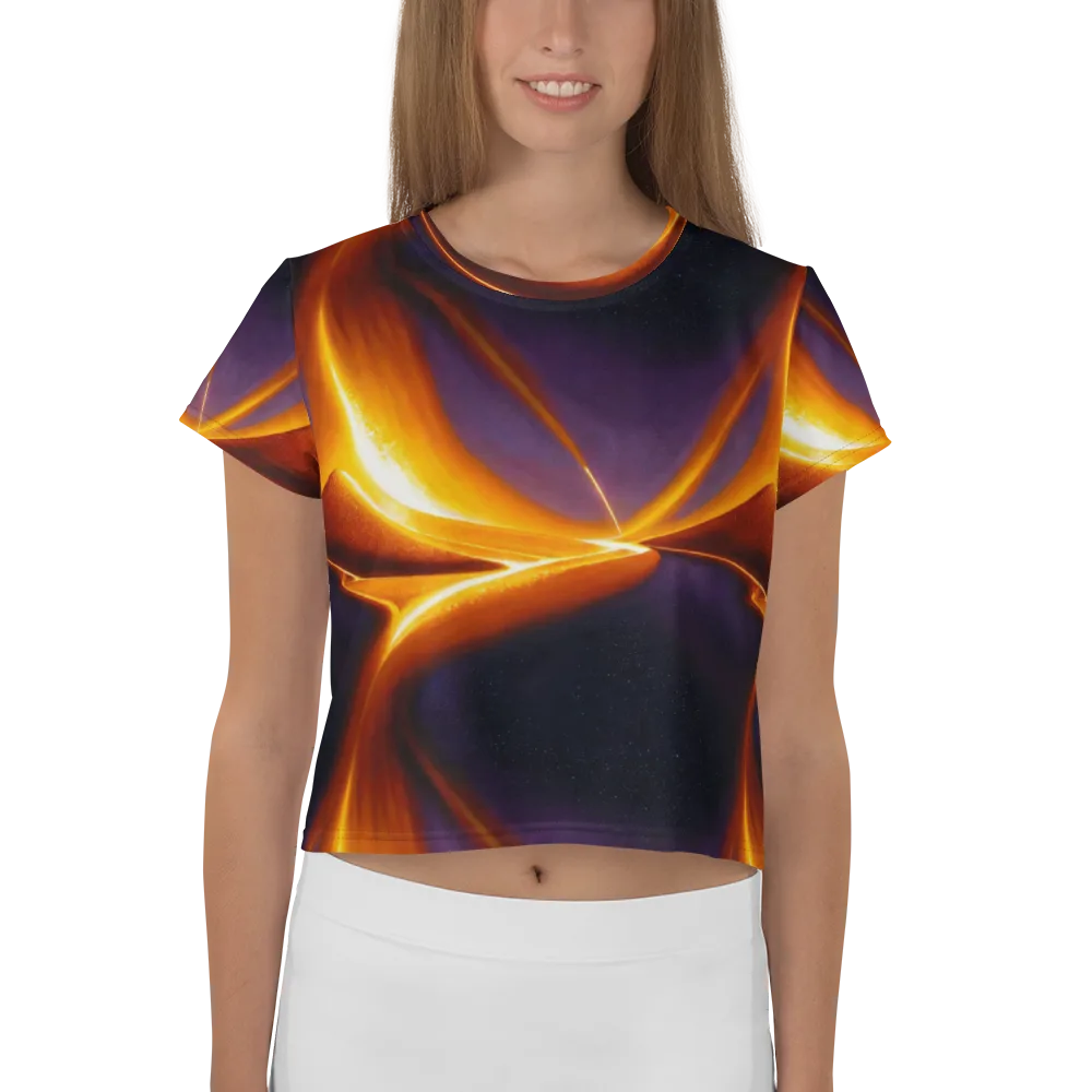 Molten Eclipse on Crop Tee — Front