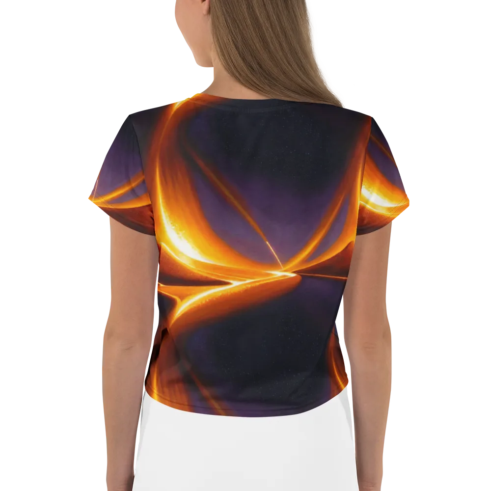 Molten Eclipse on Crop Tee — Back