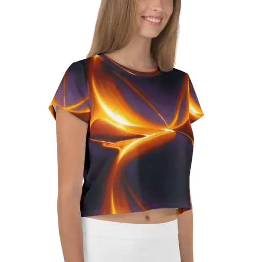 Molten Eclipse on a Crop Tee