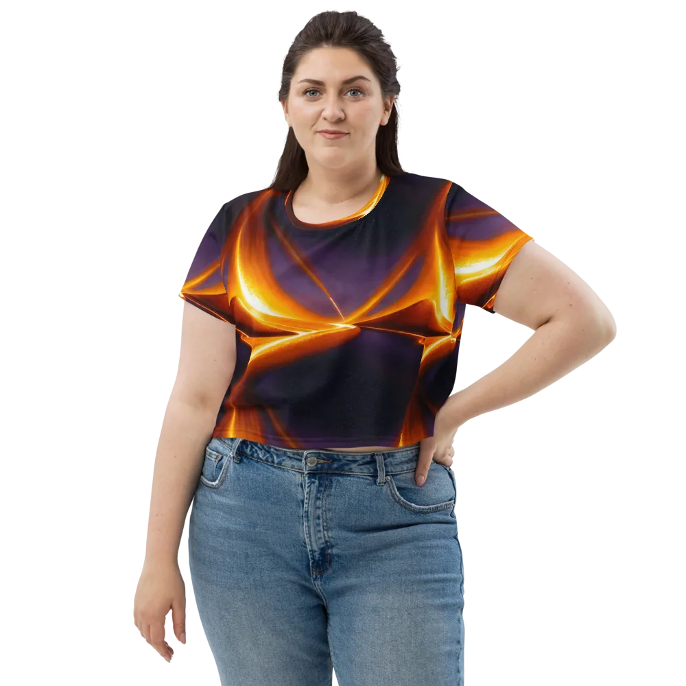 Molten Eclipse on Crop Tee — Front