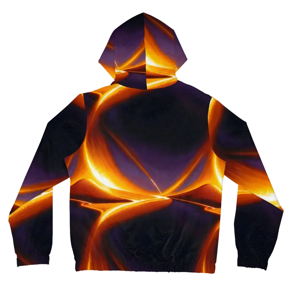 Molten Eclipse on Women's Full-Zip Hoodie — Back