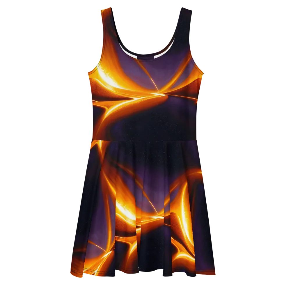 Molten Eclipse on Skater Dress — Front