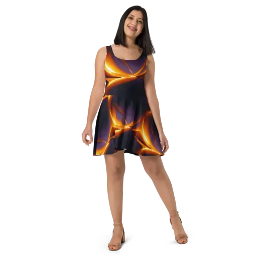 Molten Eclipse on a Skater Dress