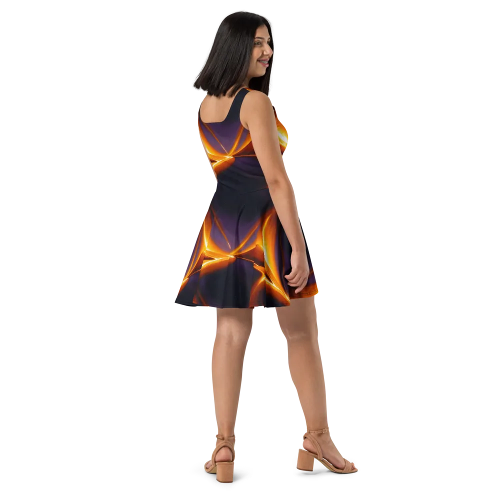 Molten Eclipse on Skater Dress — Right