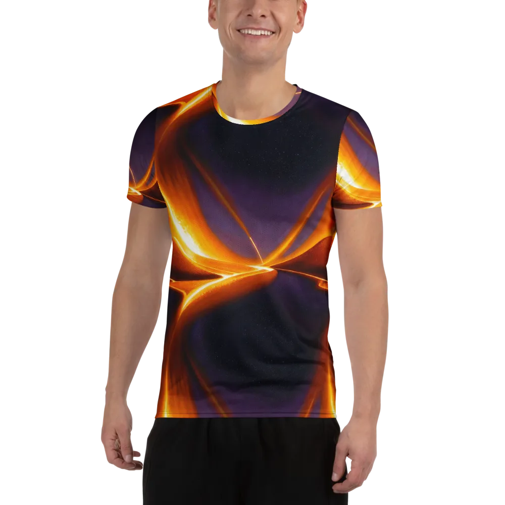 Molten Eclipse on Men's Athletic T-Shirt — Front