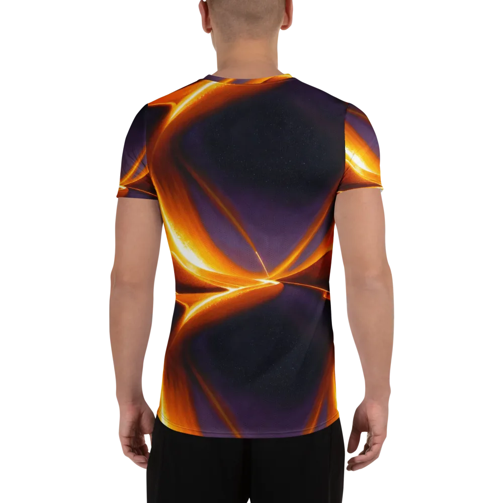 Molten Eclipse on Men's Athletic T-Shirt — Back