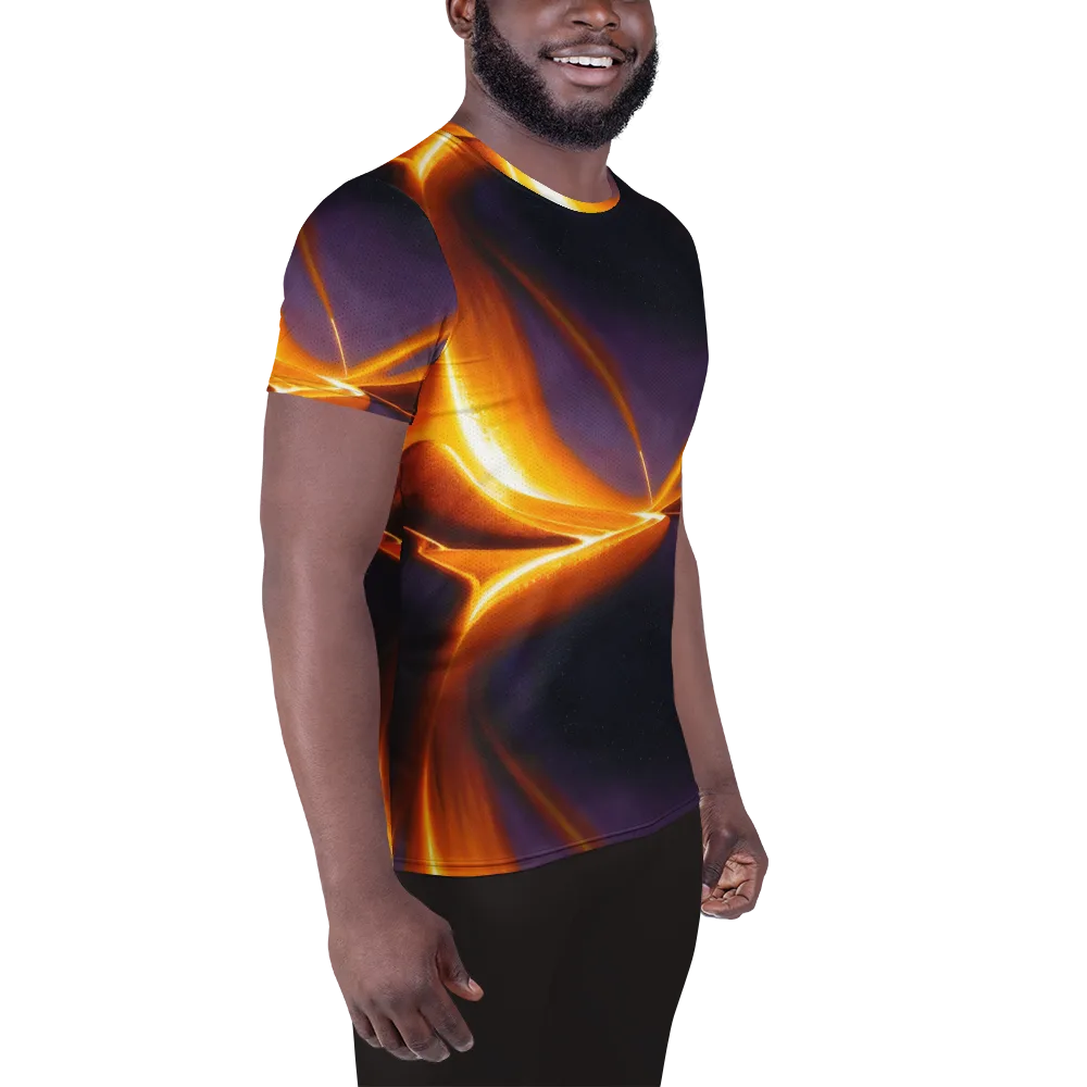 Molten Eclipse on Men's Athletic T-Shirt — Right