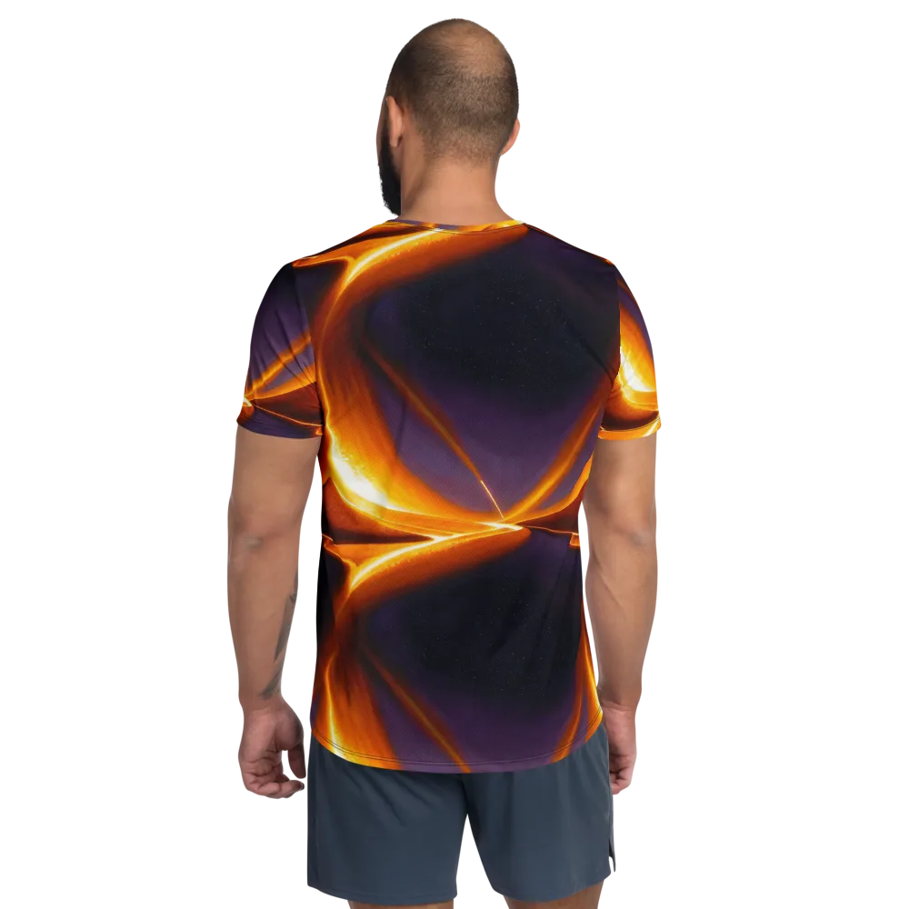 Molten Eclipse on Men's Athletic T-Shirt — Back