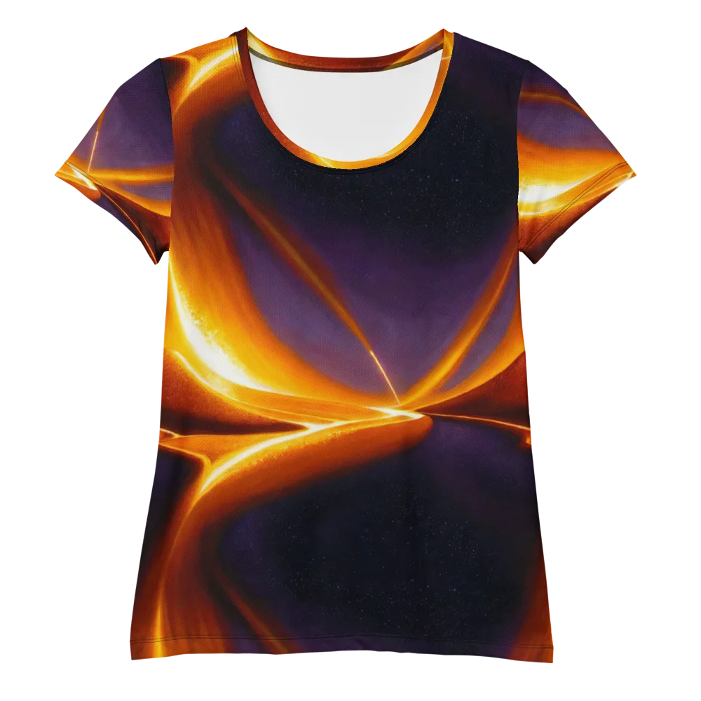 Molten Eclipse on Women's Athletic T-Shirt — Front