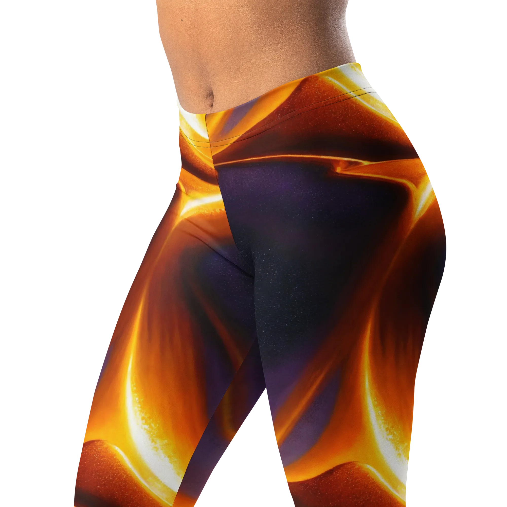 Molten Eclipse on Leggings — Left Front