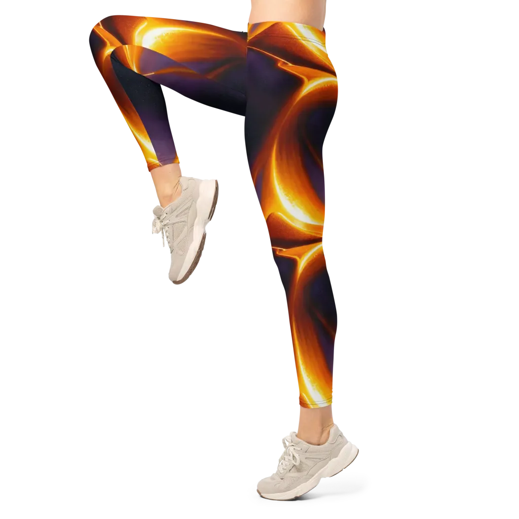 Molten Eclipse on Leggings — Left