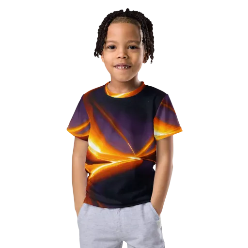Molten Eclipse on a Kids Crew Neck T-Shirt