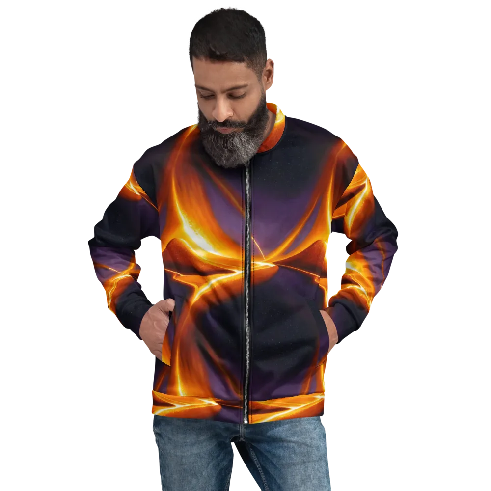 Molten Eclipse on Bomber Jacket — Front