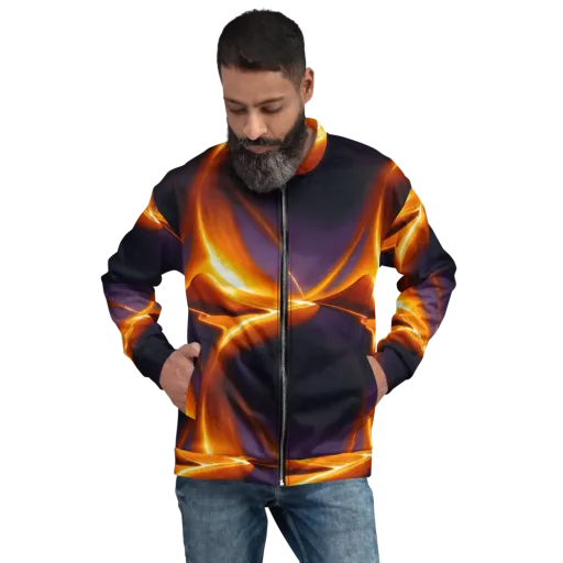 Molten Eclipse on a Bomber Jacket