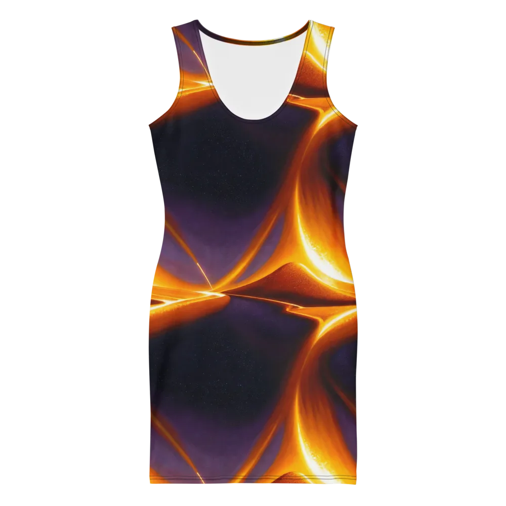 Molten Eclipse on Bodycon Dress — Front