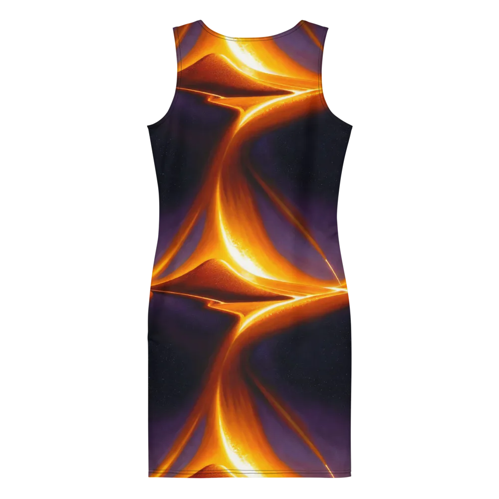 Molten Eclipse on Bodycon Dress — Back