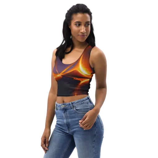 Molten Eclipse on a Crop Top