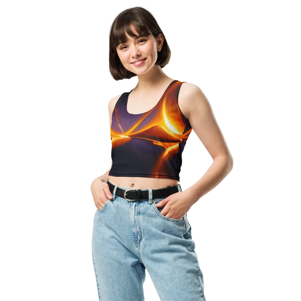 Molten Eclipse on Crop Top — Front