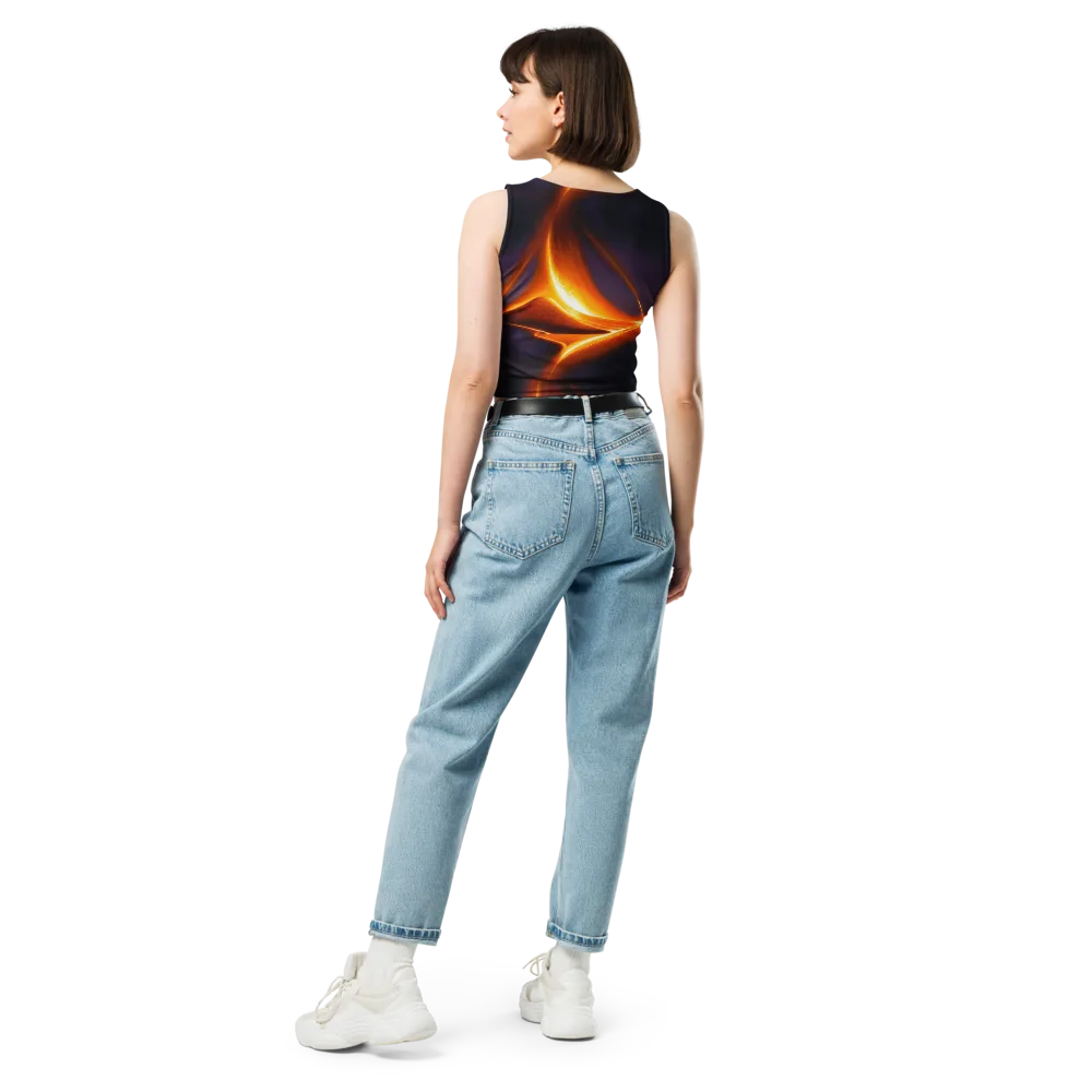Molten Eclipse on Crop Top — Back