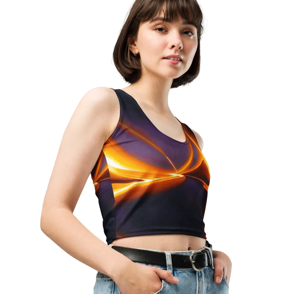 Molten Eclipse on Crop Top — Right Front