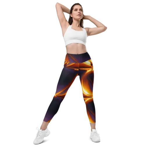 Molten Eclipse on a Leggings with Pockets