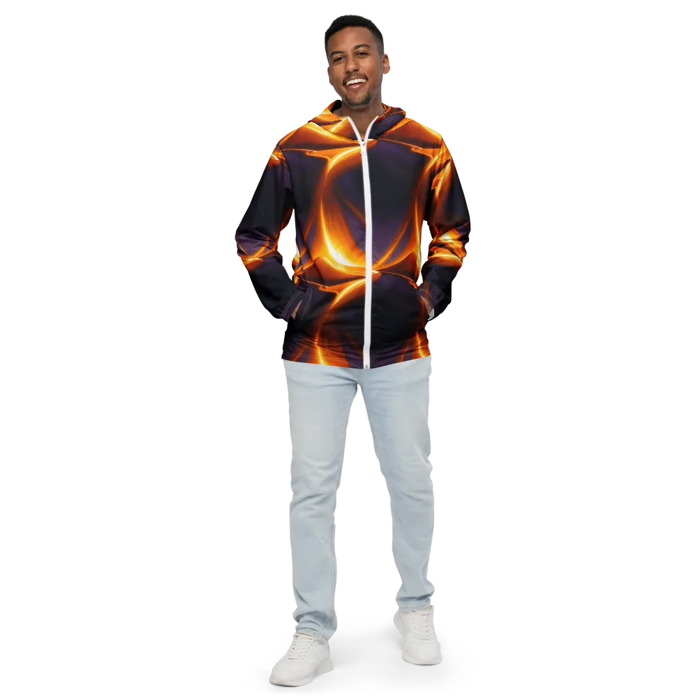 Molten Eclipse on Men's Windbreaker — Front