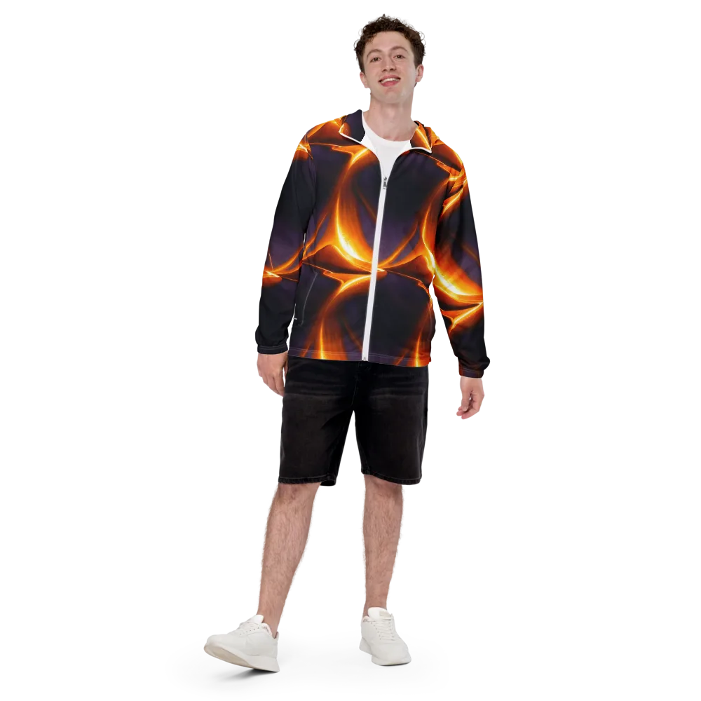 Molten Eclipse on Men's Windbreaker — Front