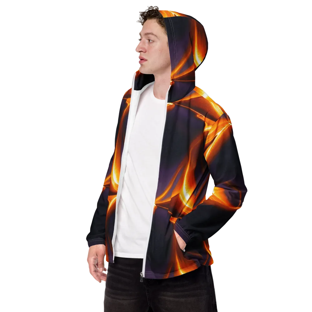 Molten Eclipse on Men's Windbreaker — Left Front