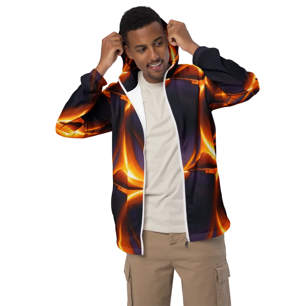 Molten Eclipse on Men's Windbreaker — Front