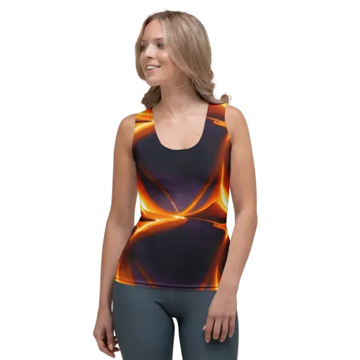 Molten Eclipse on a Women's Tank Top