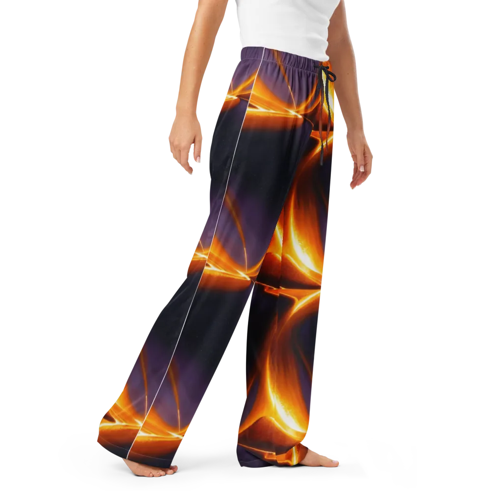 Molten Eclipse on Women's Pajama Pants — Right Front