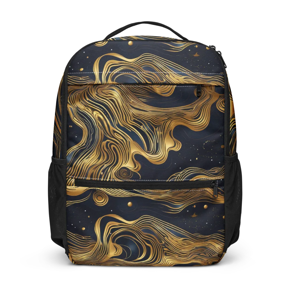 Midnight Goldflow on Utility Backpack — Front