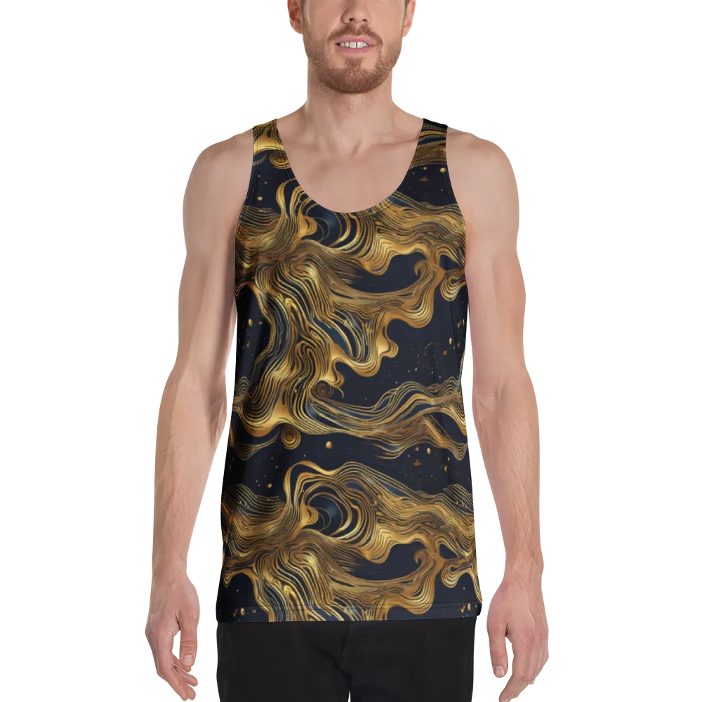 Midnight Goldflow on Men's Tank Top — Front