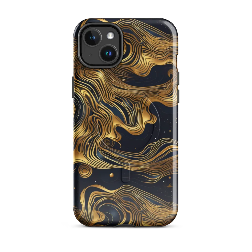 Midnight Goldflow on MagSafe Tough Case for iPhone® — Front