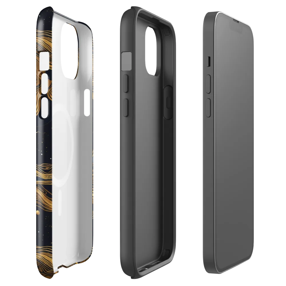 Midnight Goldflow on MagSafe Tough Case for iPhone® — Front