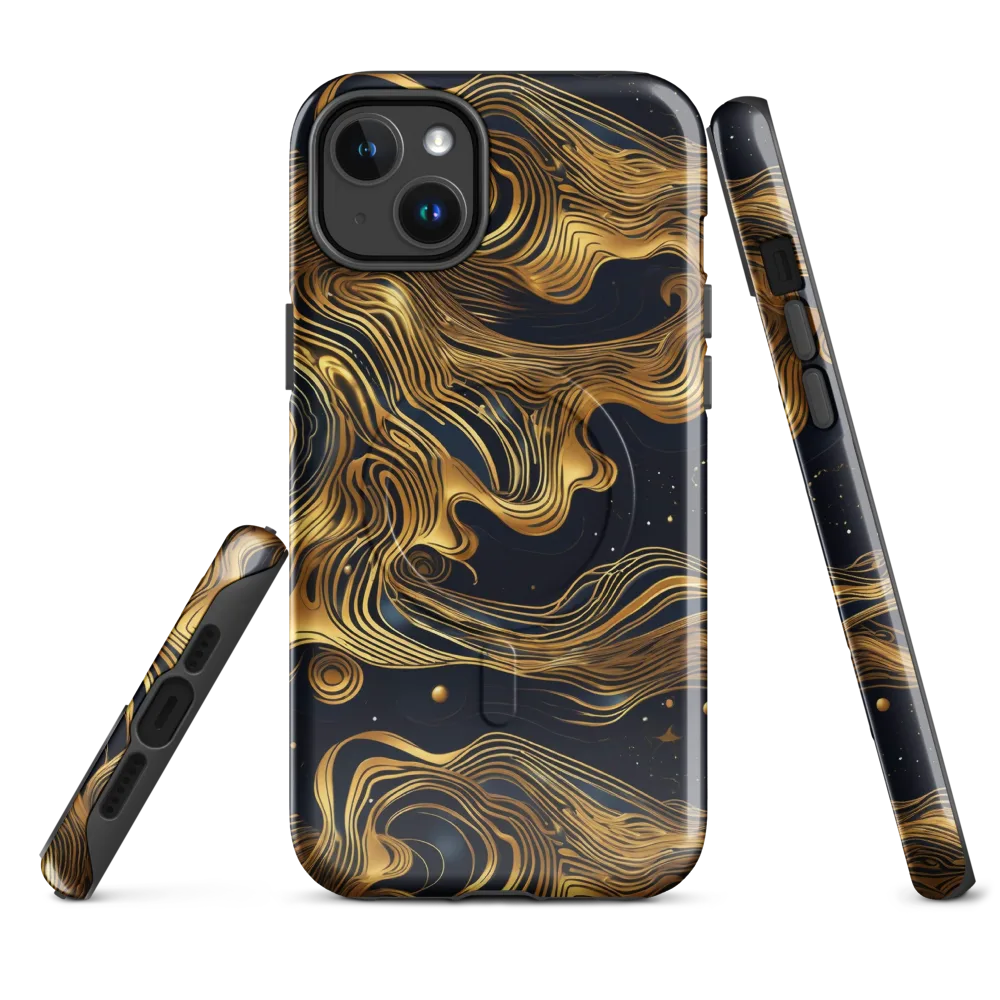 Midnight Goldflow on MagSafe Tough Case for iPhone® — Front